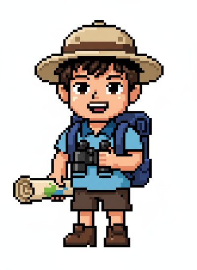Andrew's Explorer Adventures - Pixel Art