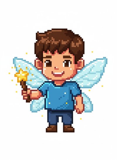 Andrew's Fairy Adventure 🌟 - Pixel Art