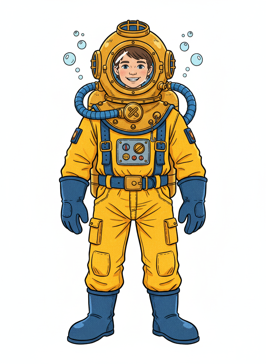 Andrew the Aqua Explorer - Classic Coloring Book