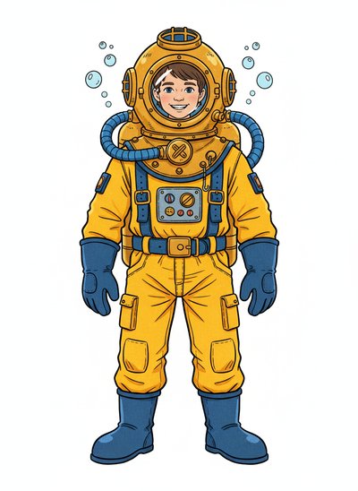 Andrew's Ocean Adventure 🌊 - Classic Coloring Book