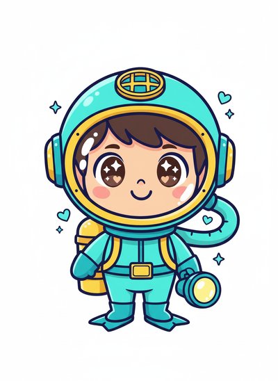 Andrew's Ocean Adventure 🌊 - Kawaii Cute