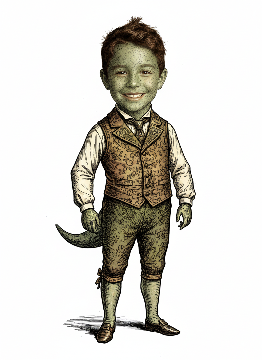 Andrewsaurus - Victorian Illustration