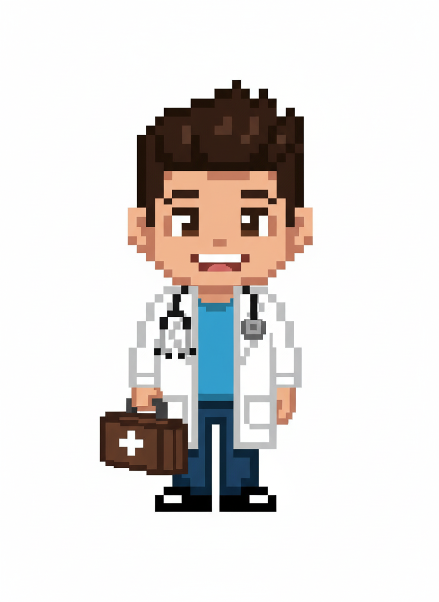 Dr. Andrew the Healer - Pixel Art