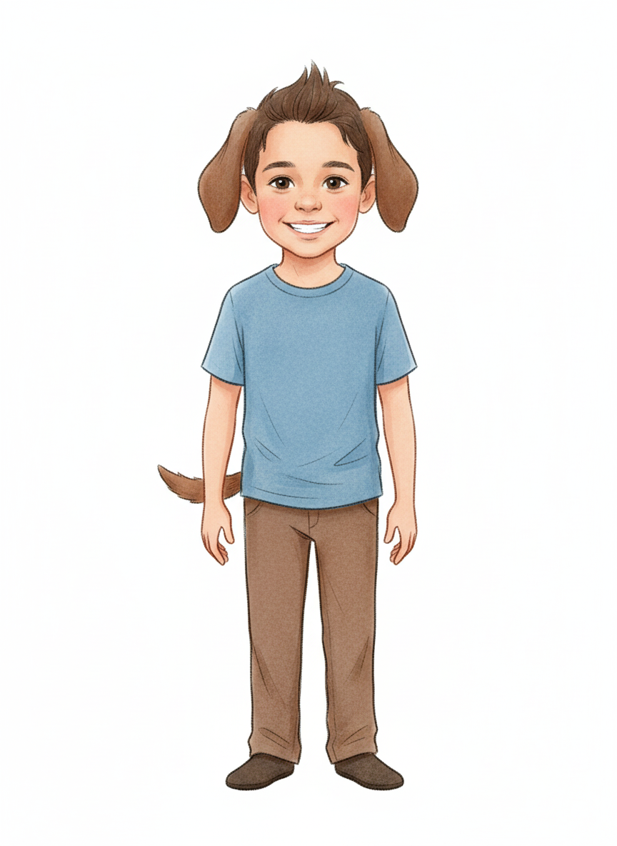 Andrew the Pup - Gentle Pencil