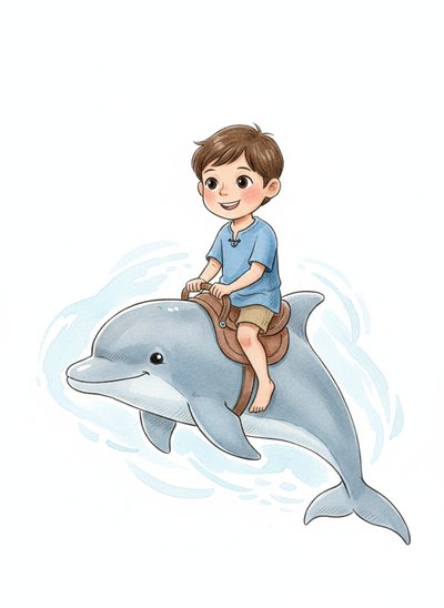 Andrew's Dolphin Adventures 🌊 - Gentle Pencil