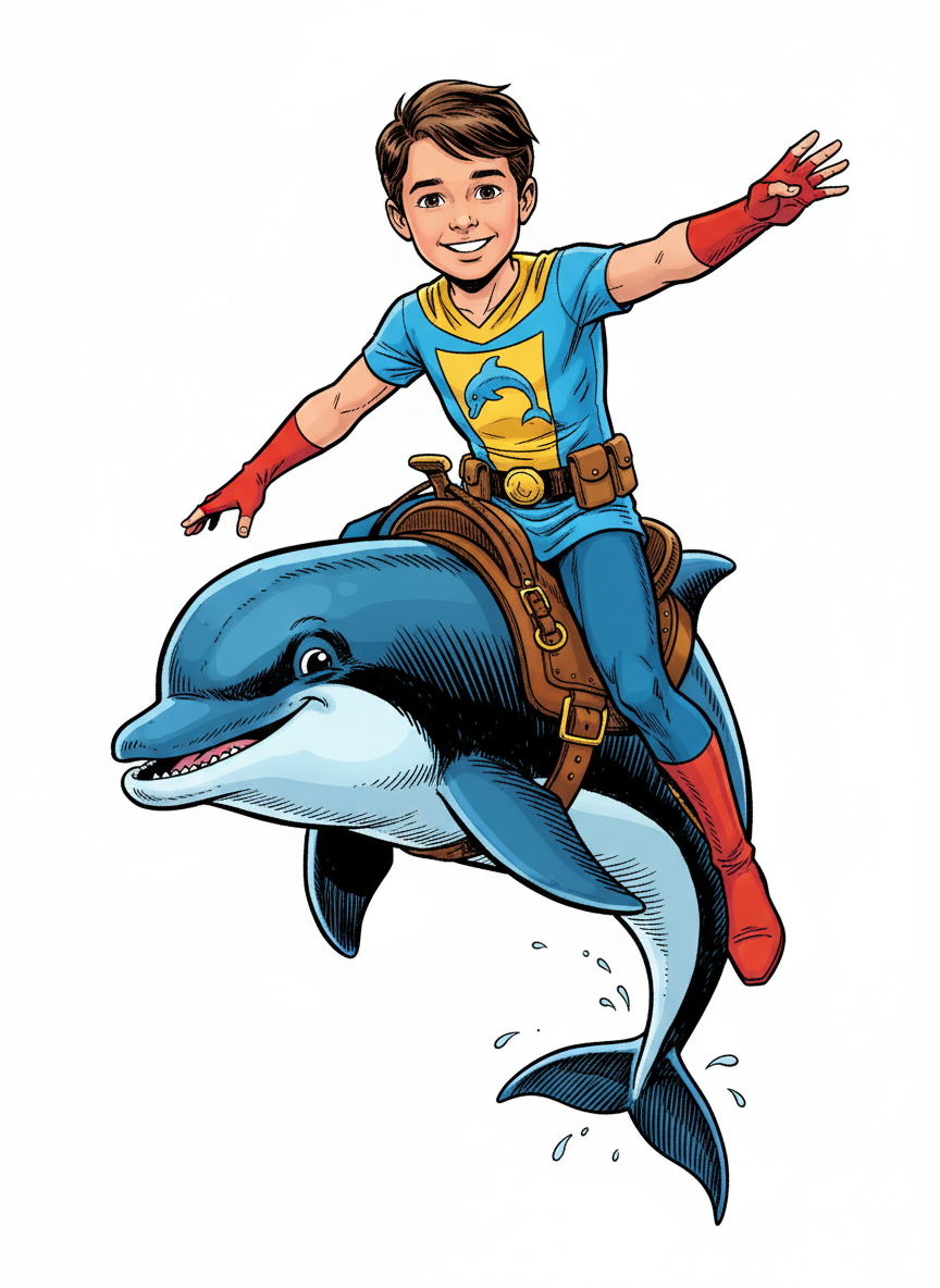 Andrew the Dolphin Rider - Comic Book