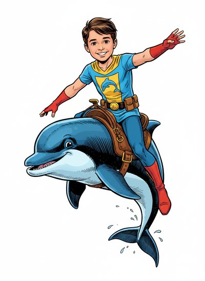 Andrew's Dolphin Adventures 🌊 - Comic Book