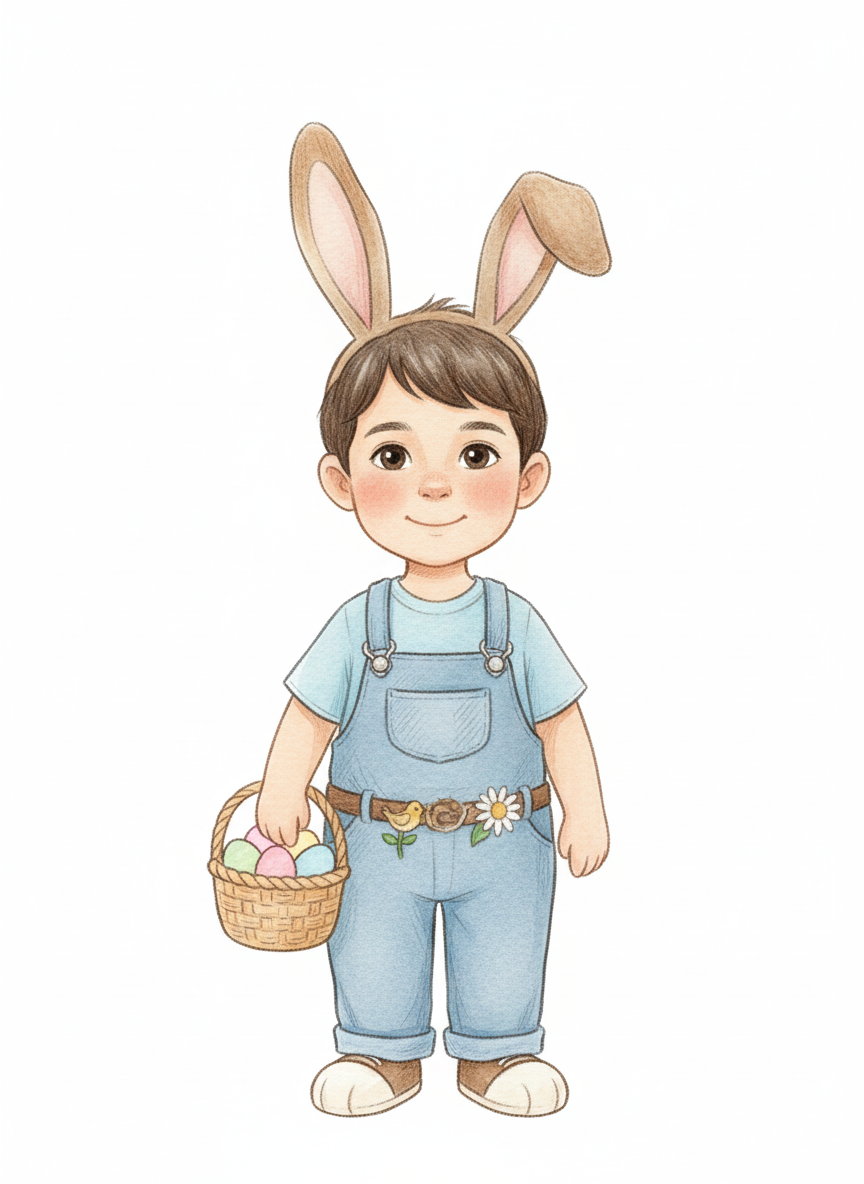 Andrew the Easter Bunny - Gentle Pencil