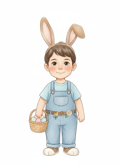 Andrew's Bunny Adventure 🌼 - Gentle Pencil