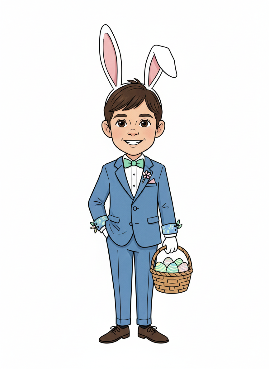 Andrew the Easter Bunny - Minimalist