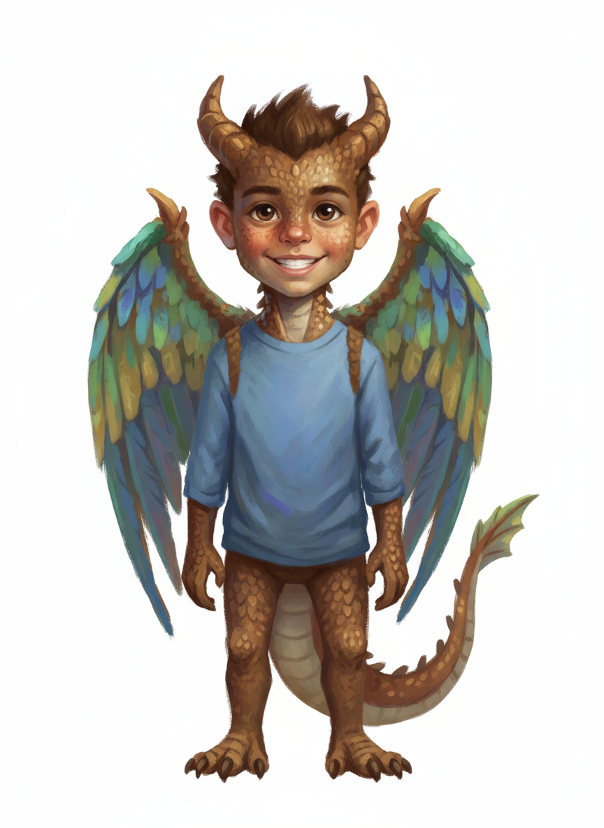 Andrew the Dragon - Impressionist Painting