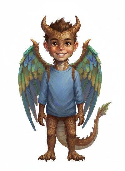 Andrew's Dragon Adventures 🌟 - Impressionist Painting