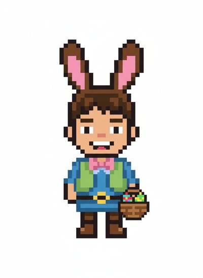 Andrew's Bunny Adventure 🌼 - Pixel Art