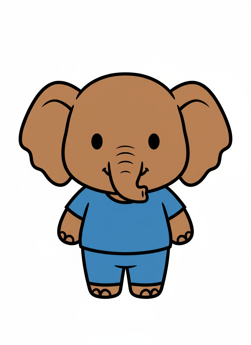 Andrew the Elephant - Preschool Simple