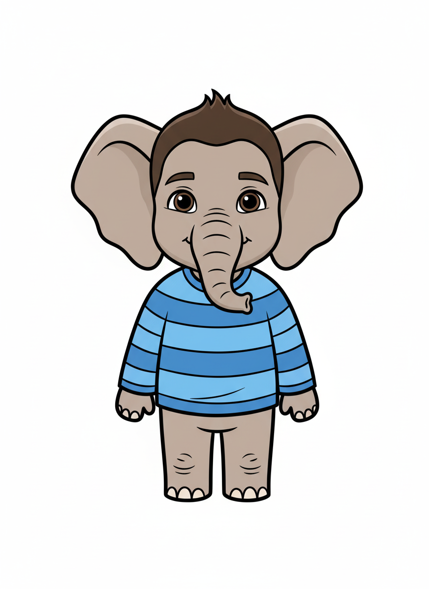Andrew the Elephant - Classic Coloring Book