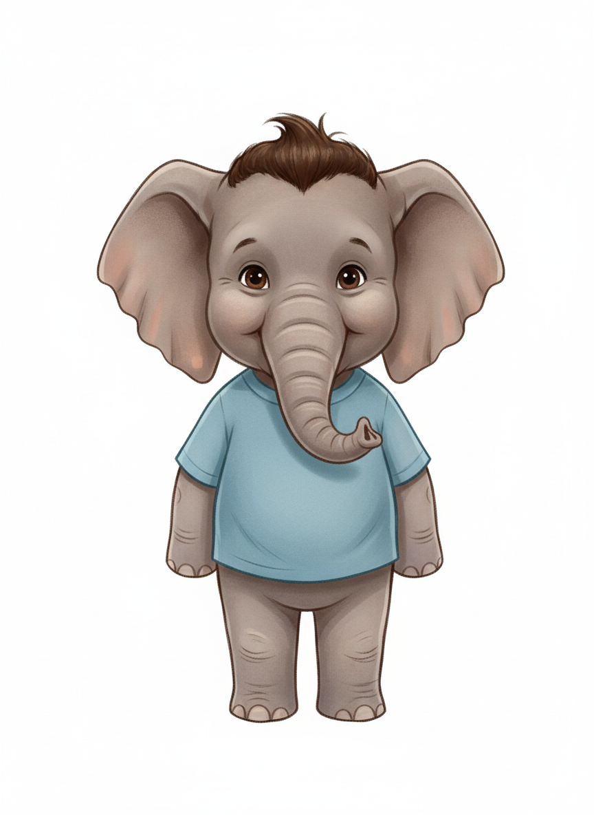 Andrew the Elephant - Vintage Storybook