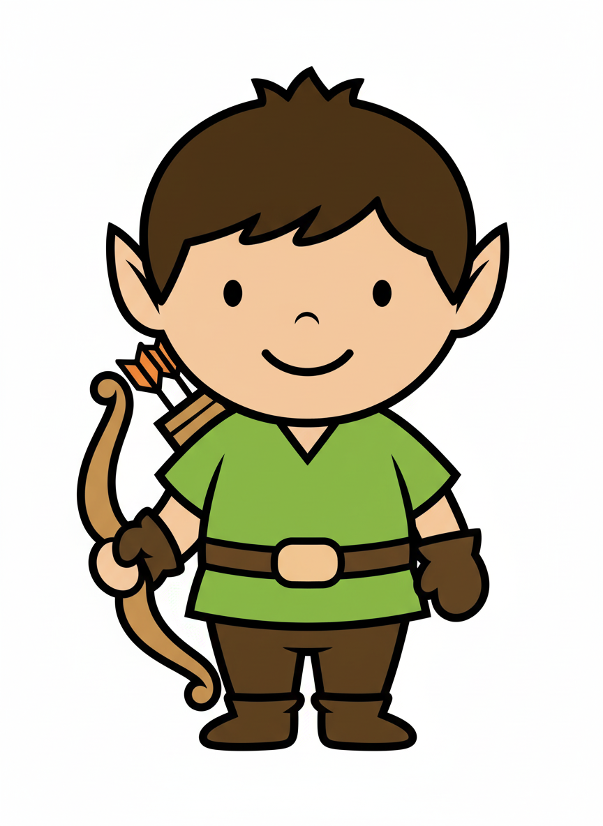 Andrew the Elfin Archer - Preschool Simple