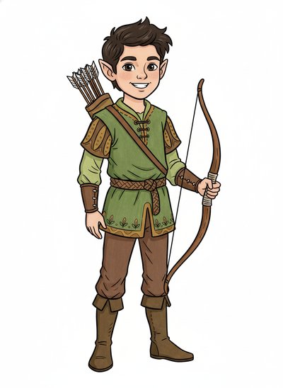 Andrew's Enchanted Elf Adventure 🌲 - Classic Coloring Book