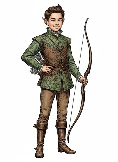 Andrew's Enchanted Elf Adventure 🌲 - Victorian Illustration