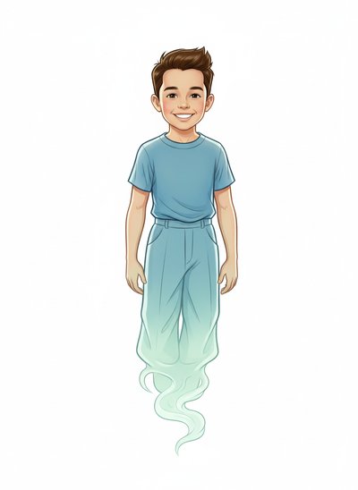 Andrew's Ghostly Adventures 🌟 - Vintage Storybook