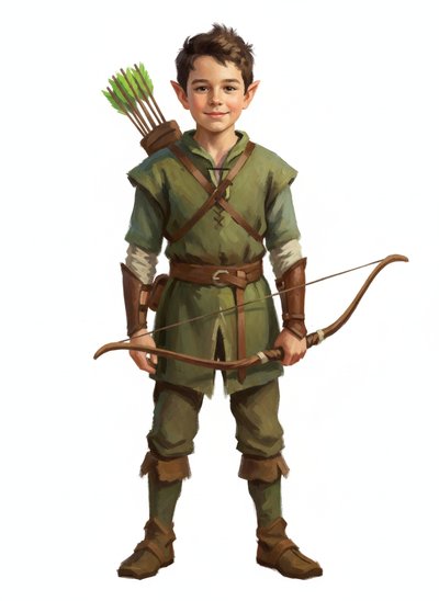 Andrew's Enchanted Elf Adventure 🌲 - Impressionist Painting