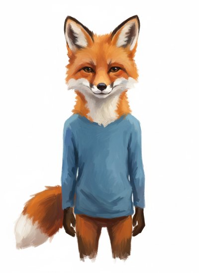 My Wee Fox Andrew 🦊 - Impressionist Painting