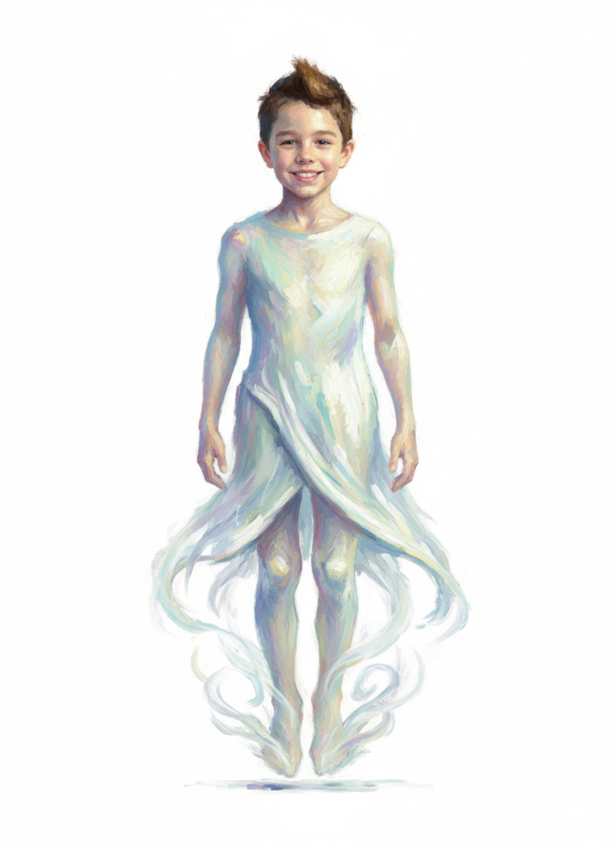 Andrew the Friendly Phantom - Impressionist Painting