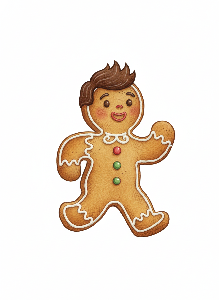 Andrew the Gingerbread Lad - Gentle Pencil