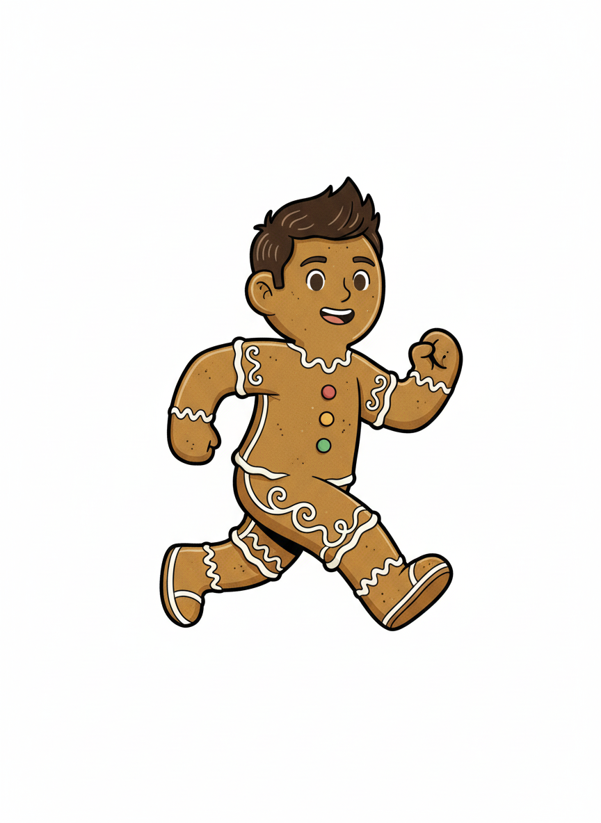 Andrew the Gingerbread Lad - Minimalist