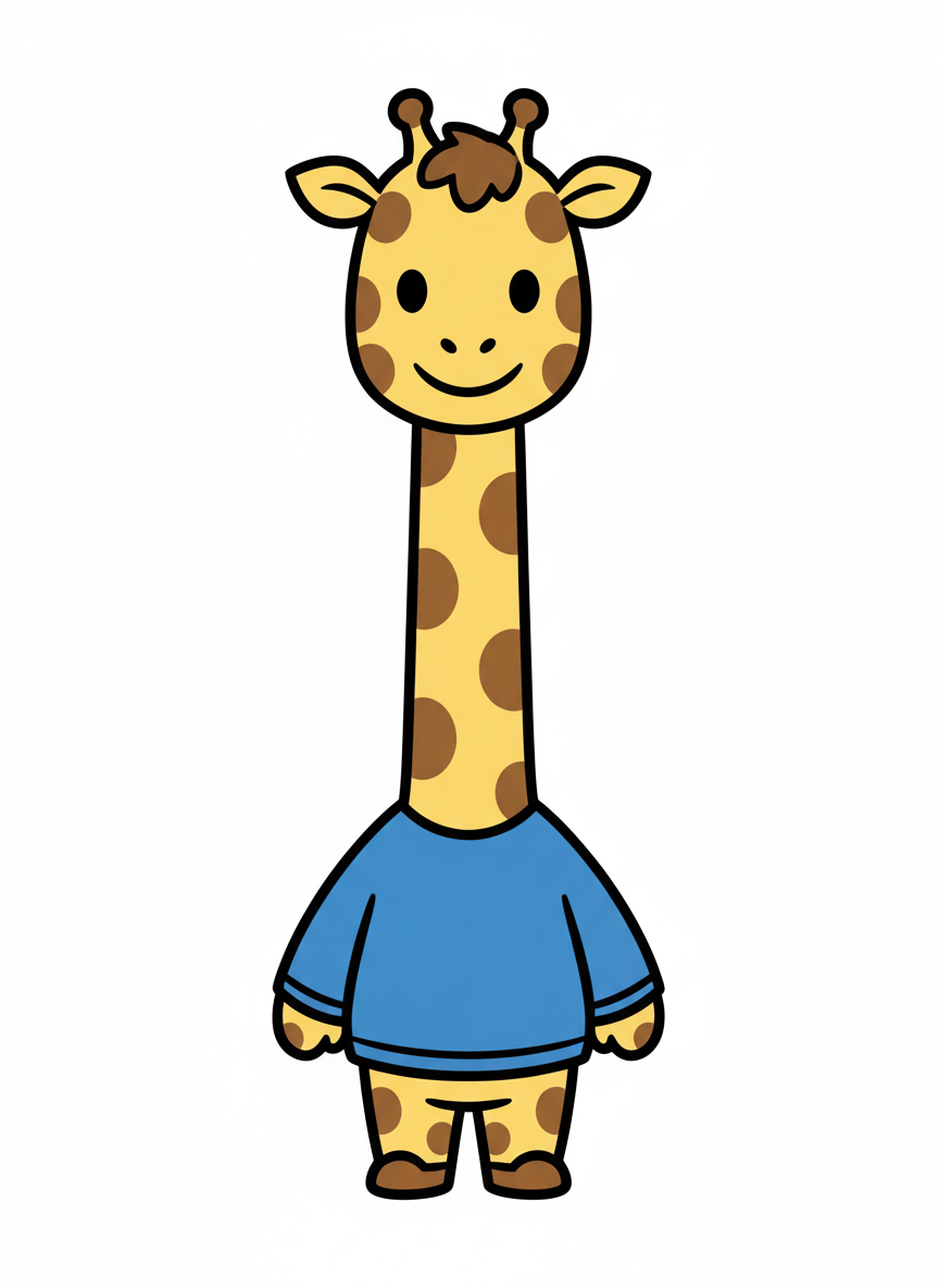 Giraffe Andrew - Preschool Simple