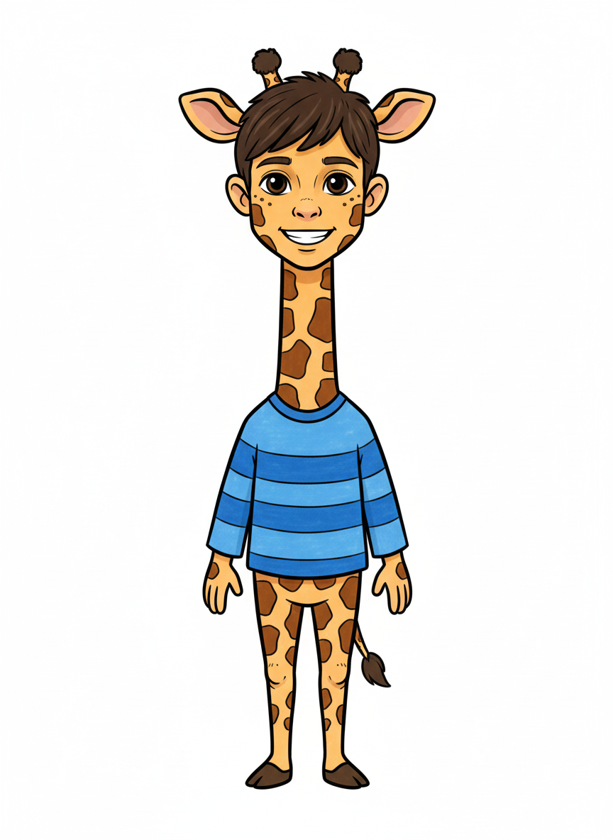 Giraffe Andrew - Classic Coloring Book