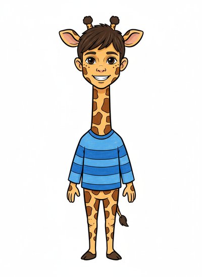Andrew's Giraffe Adventures 🦒 - Classic Coloring Book