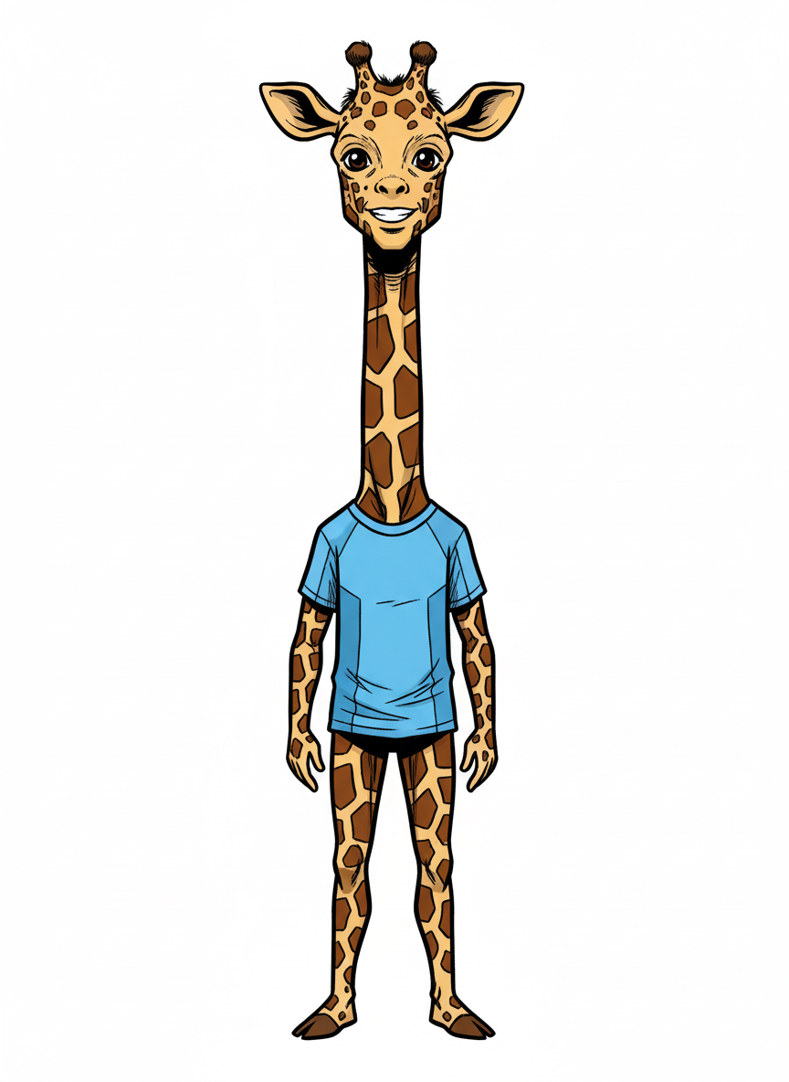 Giraffe Andrew - Comic Book
