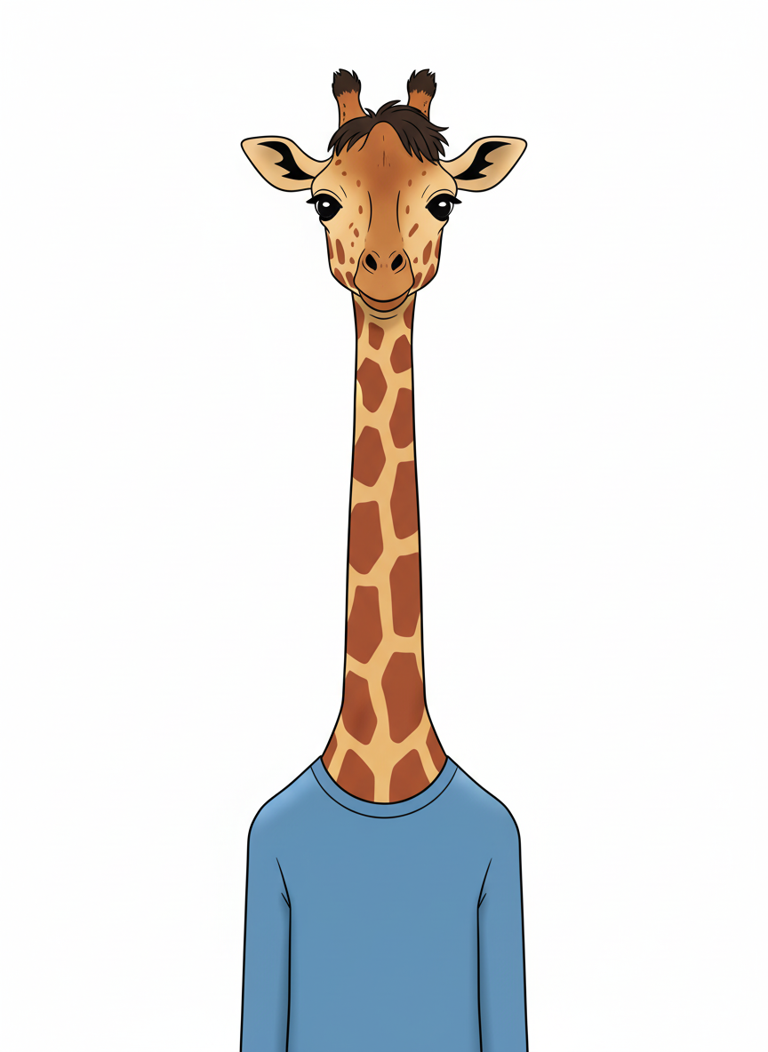 Giraffe Andrew - Minimalist