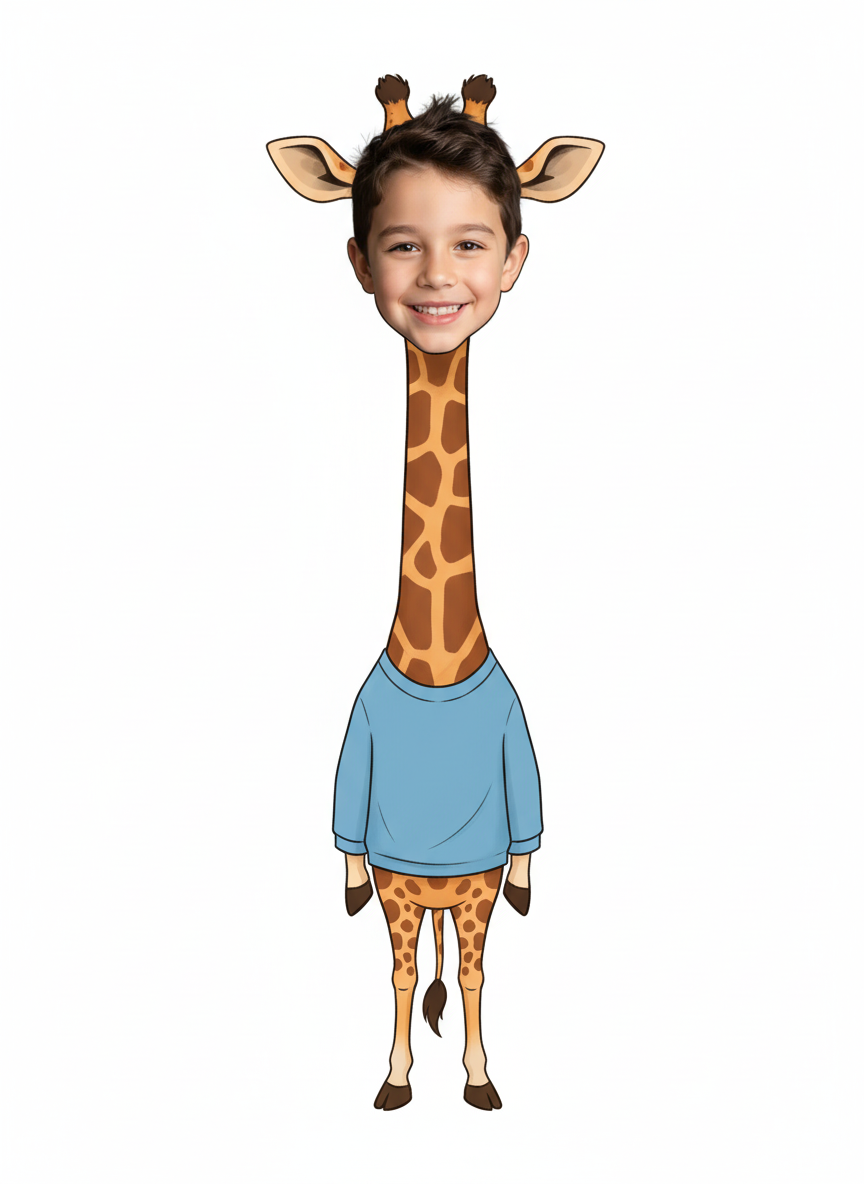 Giraffe Andrew - Vintage Storybook