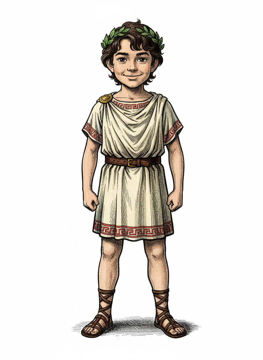 Andréos the Brave - Victorian Illustration