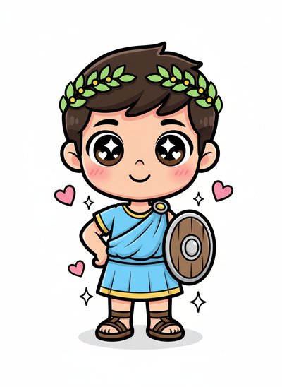 My Wee Lad as a Hero - Kawaii Cute
