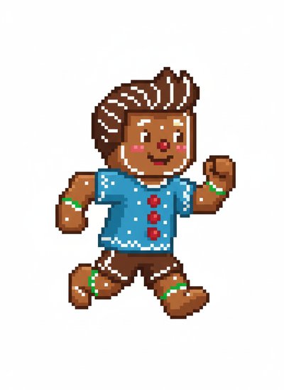 Andrew's Gingerbread Adventure 🍪 - Pixel Art