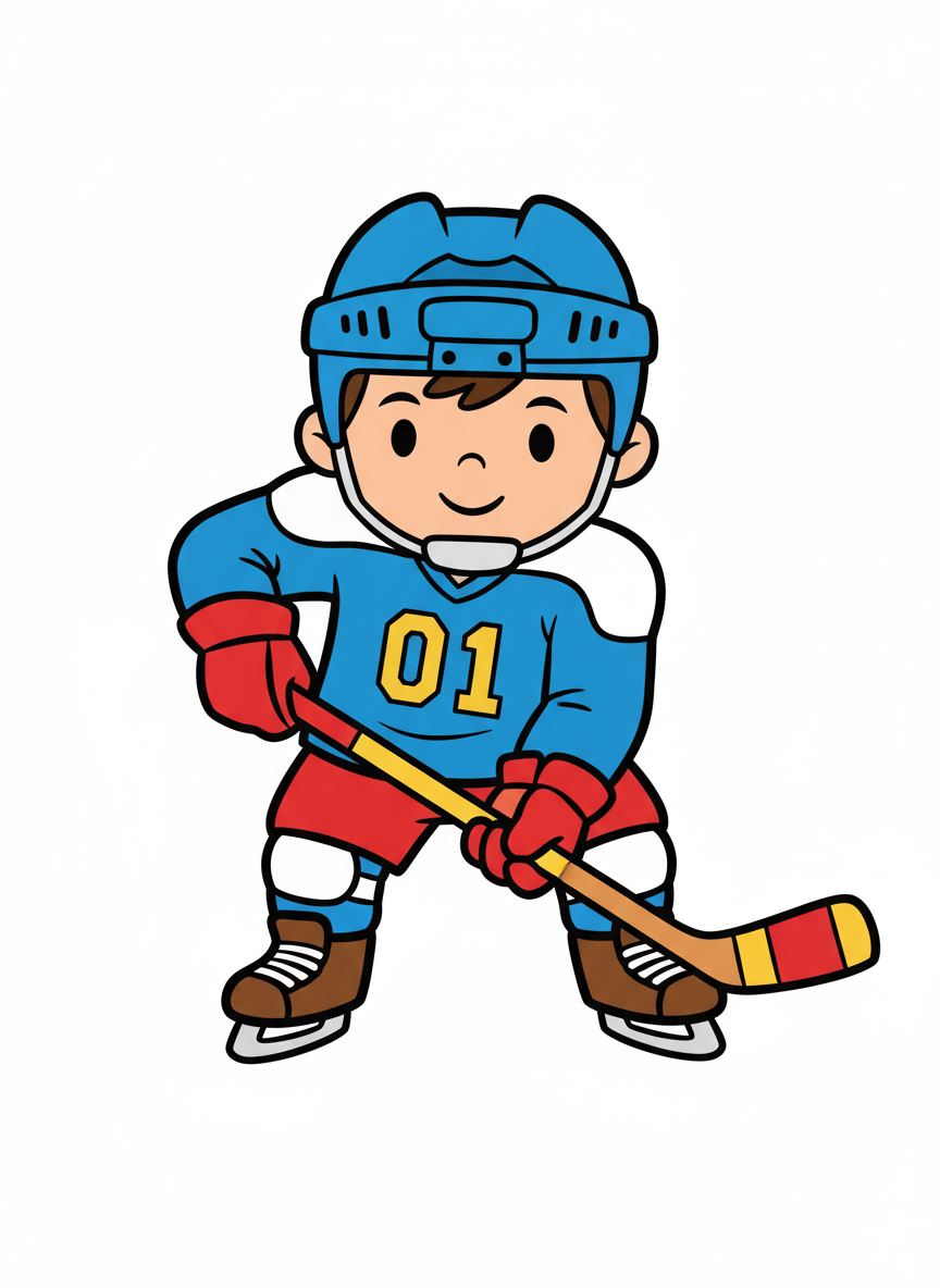 Andrew the Ice Champ - Preschool Simple