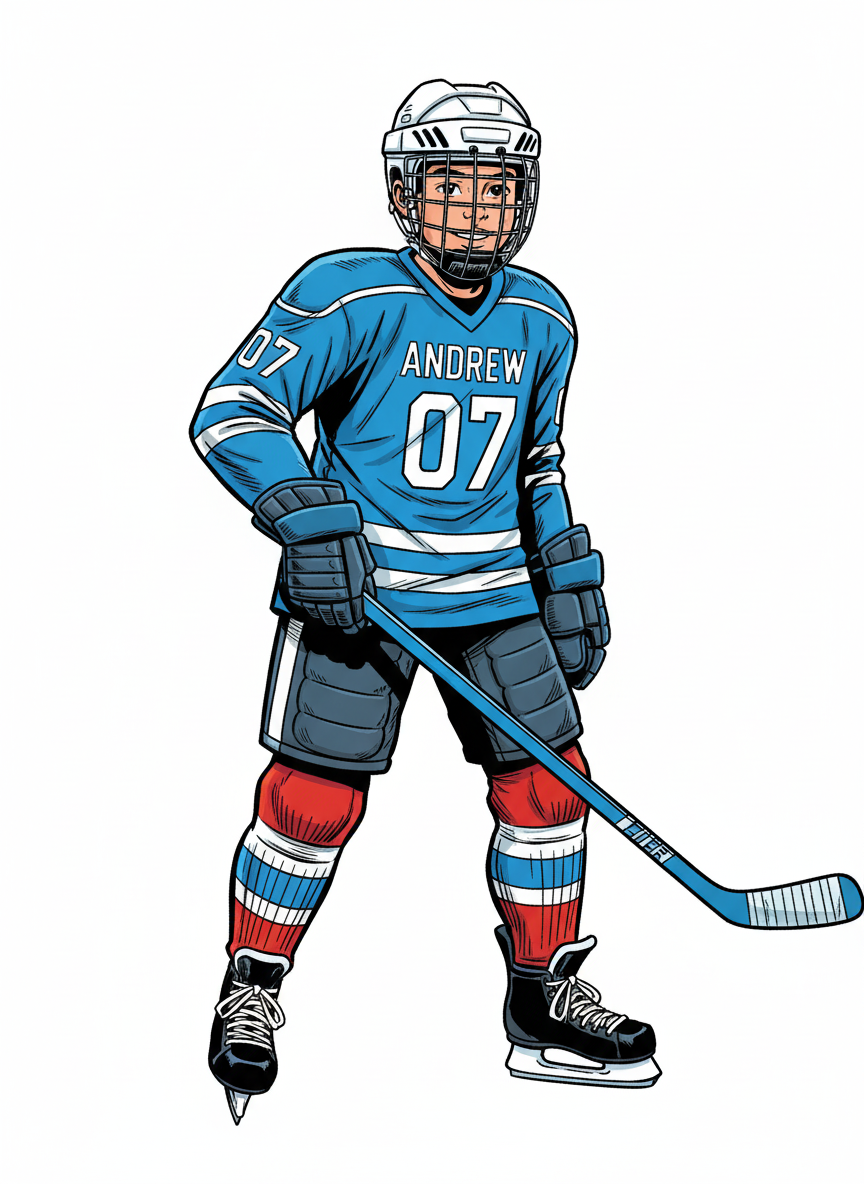 Andrew the Ice Champ - Comic Book