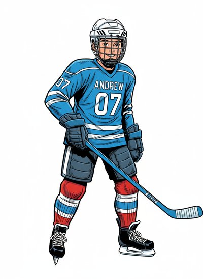 Andrew's Hockey Hero Adventure 🏒 - Comic Book