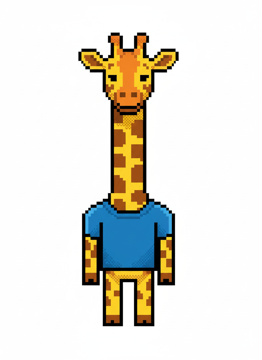 Giraffe Andrew - Pixel Art