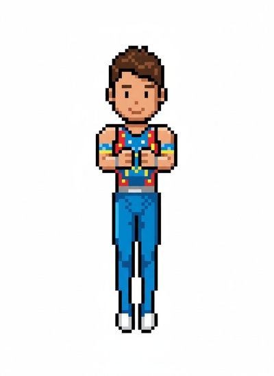 Andrew's Gymnast Adventures 🤸‍♂️ - Pixel Art