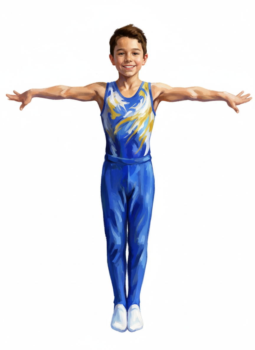 Andrew the Acrobat - Impressionist Painting