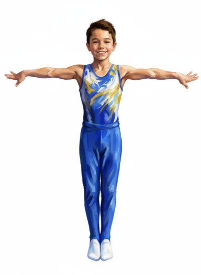 Andrew's Gymnast Adventures 🤸‍♂️ - Impressionist Painting