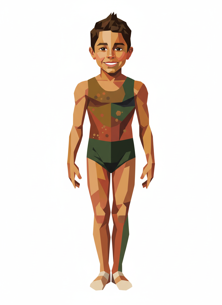 Andrew the Acrobat - Cubist Painting