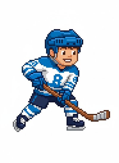 Andrew's Hockey Hero Adventure 🏒 - Pixel Art