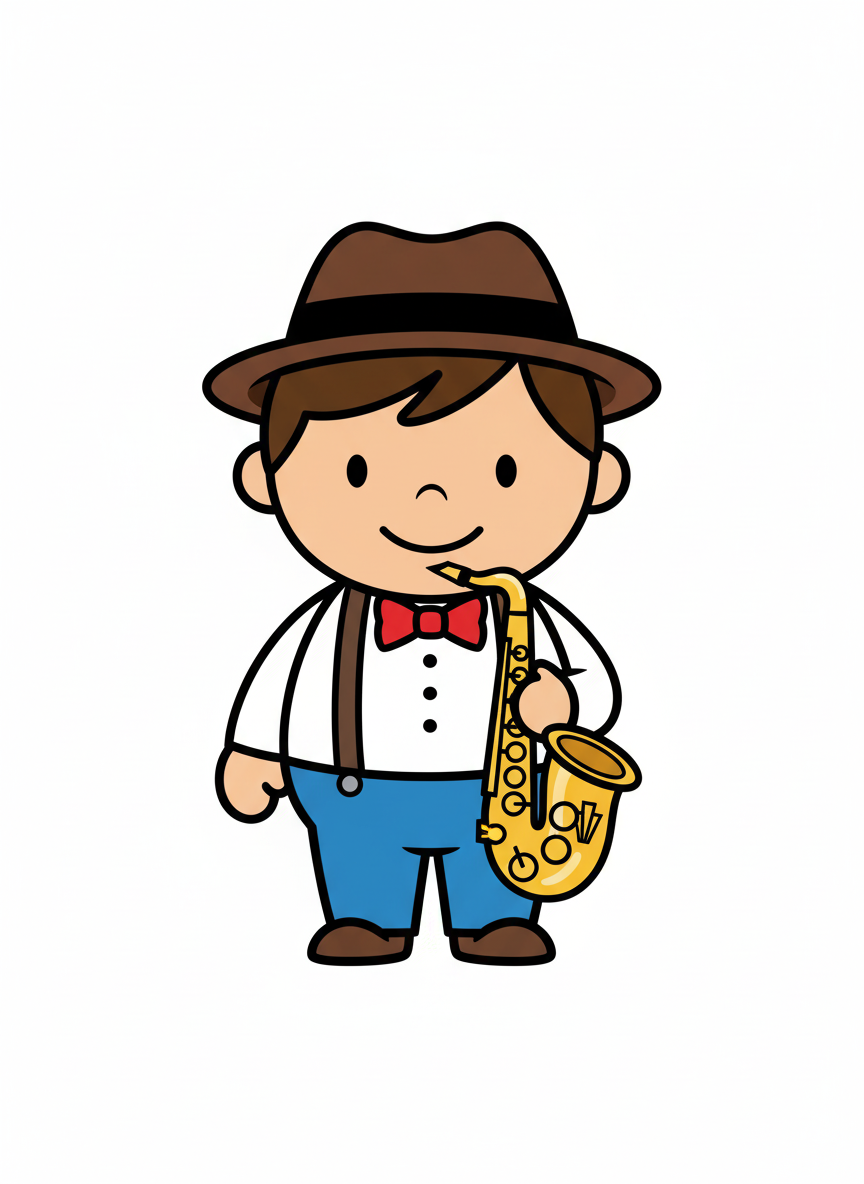 Andrew the Jazzy Lad - Preschool Simple