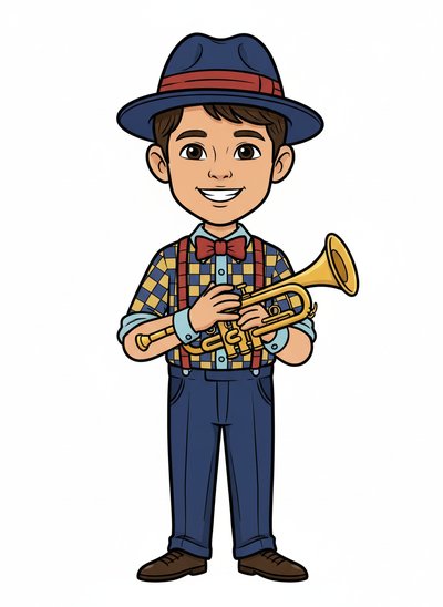 My Wee Jazz Maestro 🎷 - Classic Coloring Book
