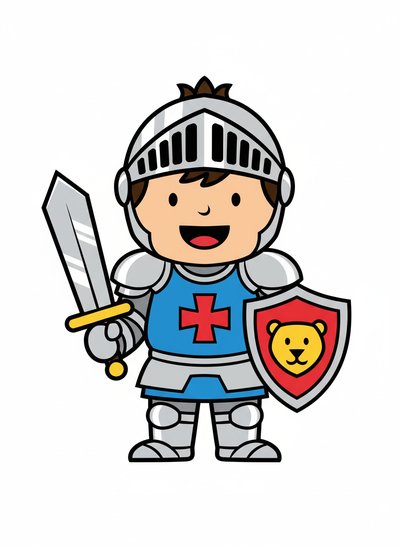 My Wee Lad as a Knight - Preschool Simple